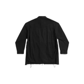 23SS Asymmetry Deconstructed Shirt ”Black” 720102TNP041000