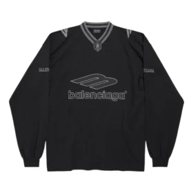 3B Fotbollströja med långa ärmar och V-ringning ”Black Anthracite” 857085TTVQ61066