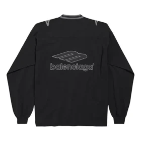3B Fotbollströja med långa ärmar och V-ringning ”Black Anthracite” 857085TTVQ61066