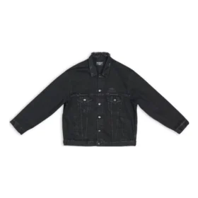 3B Sports Icon-Denim-jackor, stor passform, ”svart” 704298TBP471029