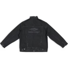 3B Sports Icon-Denim-jackor, stor passform, ”svart” 704298TBP471029