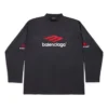 3B Sports Icon långärmad T-shirt i oversized-modell ”Black Red White” 720250TPVD71470