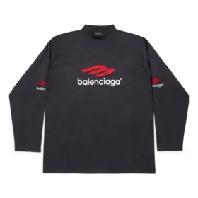 3B Sports Icon långärmad T-shirt i oversized-modell ”Black Red White” 720250TPVD71470