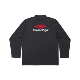 3B Sports Icon långärmad T-shirt i oversized-modell ”Black Red White” 720250TPVD71470