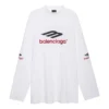 3B Sports Icon långärmad T-shirt, oversized ”White Black Red” 720250TPVD79065