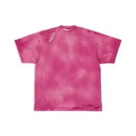3B Sports Icon – Reparerad T-shirt i oversize-modell ”Dark Fucshia” 704056TMVA50556