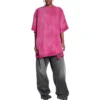 3B Sports Icon – Reparerad T-shirt i oversize-modell ”Dark Fucshia” 704056TMVA50556