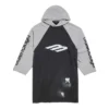 3B Stencil Raglan-T-shirt med huva, oversized ”Black” 790403TQVT51083