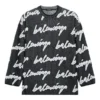 3D Scribble Crewneck bomullströja ”Black” 625985T31801070