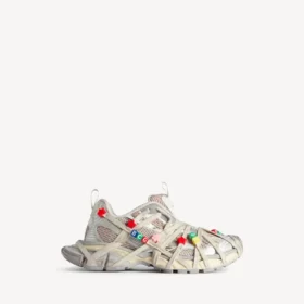 3XL Extreme-sneakers med snörning för damer i färgen äggskal/flerfärgad