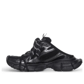 3XL Mules ”Black Mesh and Polyurethane” 742672W3XL11010