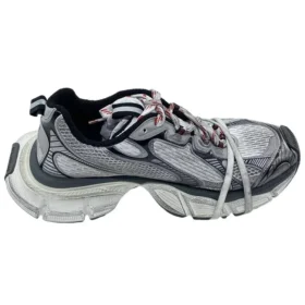 3XL-Sneakers ”Grå, vit och röd mesh och polyuretan” 734734W3XL51219