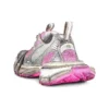 3XL-Sneakers ”Vit, grå och rosa mesh och polyuretan” 734731W3XL59050