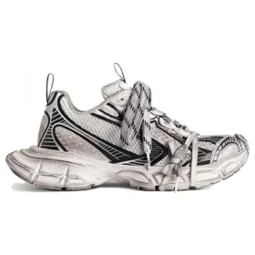 3XL Sneakers ”Vit och svart mesh och polyuretan” 734731W3XL49710