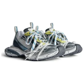 3XL-Sneakers ”White Blue Yellow Mesh” 734734W3XL59047