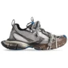 3XL-Sneakers ”Worn Out Grey White and Blue Mesh and Polyurethane” 734731W3XL71214