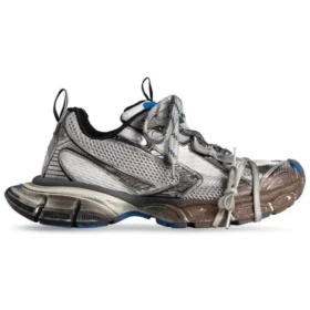 3XL-Sneakers ”Worn Out Grey White and Blue Mesh and Polyurethane” 734731W3XL71214