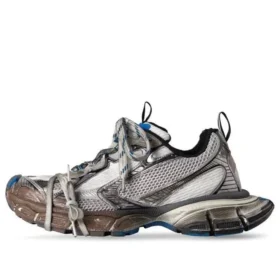 3XL Sneakers ”Worn Out Grey White and Blue Mesh and Polyurethane” 734734W3XL71214