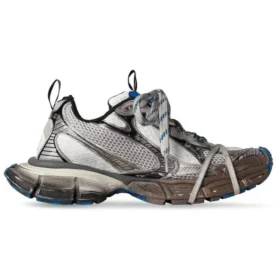 3XL Sneakers ”Worn Out Grey White and Blue Mesh and Polyurethane” 734734W3XL71214