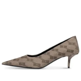 60 mm Square Knife BB Monogram pumps ”Tan” 707353W2I103020