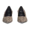 60 mm Square Knife BB Monogram pumps ”Tan” 707353W2I103020