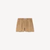 A-linjeformade boxershorts för damer i sandbeige