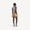 A-linjeformade boxershorts för damer i sandbeige