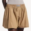 A-linjeformade boxershorts för damer i sandbeige