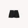 A-linjeformade boxershorts för damer i svart