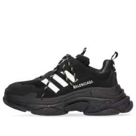 Adidas x Balenciaga Triple S-sneaker ”Black White” 712821W2ZB21090