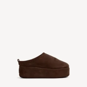 Alaska Soft-mule för damer med plattform i ljus espresso Alaska Soft-mule för damer med plattform i ljus espresso