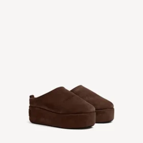 Alaska Soft-mule för damer med plattform i ljus espresso Alaska Soft-mule för damer med plattform i ljus espresso