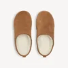Alaska Soft-mules med plattform för damer i brunt/vitt Alaska Soft-mules med plattform för damer i brunt/vitt