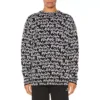 All Over Balenciaga Paris Intarsia-tröja ”Black White” 599826T31701070