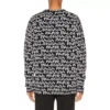 All Over Balenciaga Paris Intarsia-tröja ”Black White” 599826T31701070