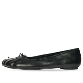 Anatomiska ballerinaskor ”Svart glänsande mjukt fårskinn” 714260WBCW01000