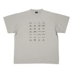 Archives Logos T-shirt Oversized ”Ljusgrå” 712398TNVQ71342