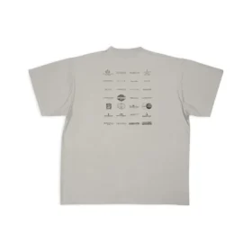 Archives Logos T-shirt Oversized ”Ljusgrå” 712398TNVQ71342