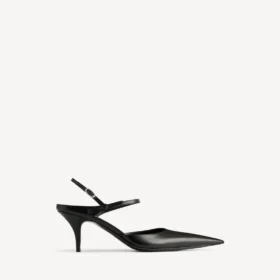 Avenue-slingback för dam i svart/silver