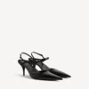 Avenue-slingback för dam i svart/silver