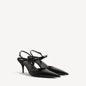 Avenue-slingback för dam i svart/silver