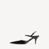 Avenue-slingback för dam i svart/silver