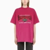 B Authentic Vintage Jersey Oversized T-shirtar ”Pink” 694576TMVA95566