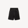 Baggy fotbollsshorts för herr i svart