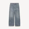 Baggy-jeans för herr i mörkblått med denim-sömmar Baggy-jeans för herr i mörkblått med denim-sömmar