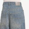 Baggy-jeans för herr i mörkblått med denim-sömmar Baggy-jeans för herr i mörkblått med denim-sömmar