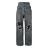 Baggy-jeans med lappade fickor ”Blue” 751111TDW143359