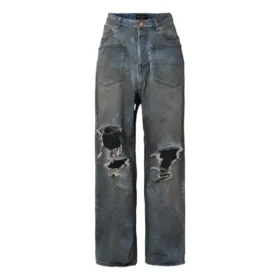 Baggy-jeans med lappade fickor ”Blue” 751111TDW143359
