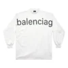 Bal.com Långärmad T-shirt i oversized-modell ”White” 739027TOVO19081