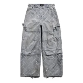 Bal Diagonal Allover-Cargo-byxor ”Light Blue” 767971TDW144979